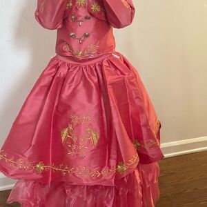 Elegant Pink Princess Costume for Kids